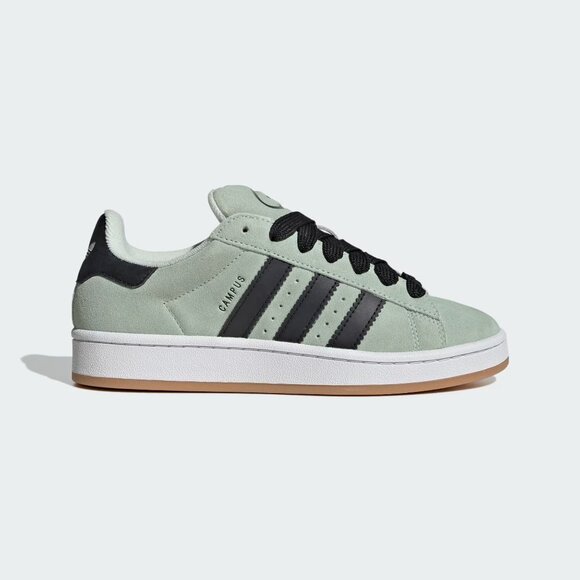 NWT Adidas Women's Campus 00s 'Linen Green Black' Shoes JQ7413 - Picture 1 of 9